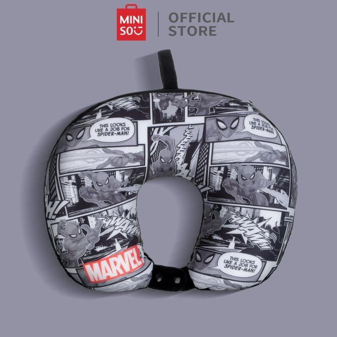 MINISO Marvel Bantal Leher 2 in 1 Bantal Sofa Kursi Lembut Motif