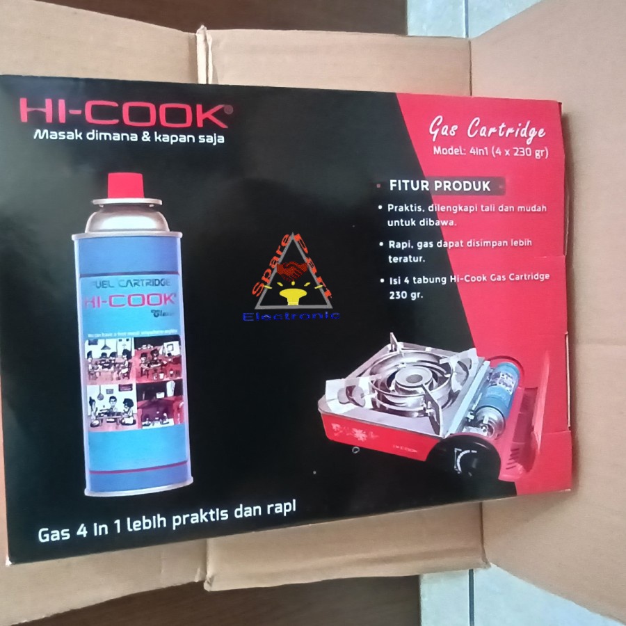 Hi-Cook Gas Portable 4 in 1 Cartridge Gas Kaleng 230 gr