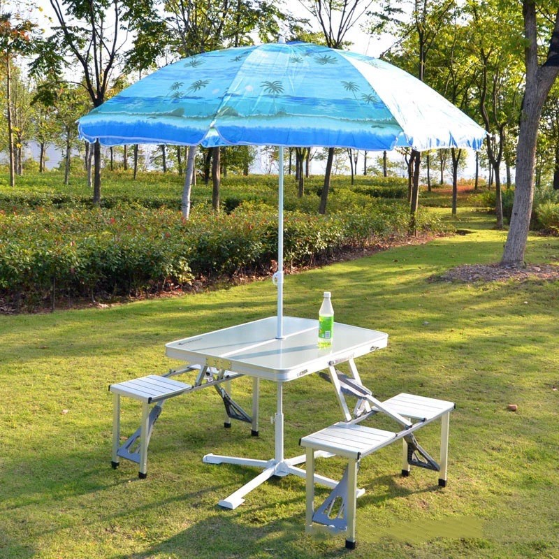 C0D NMeja Kursi Lipat Piknik Aluminium Portable Meja Makan Lipat Multifungsi Portable Picnic Table &amp; SeatsMeja Lipat Meja Makan/Meja Piknik Portable Full Aluminium