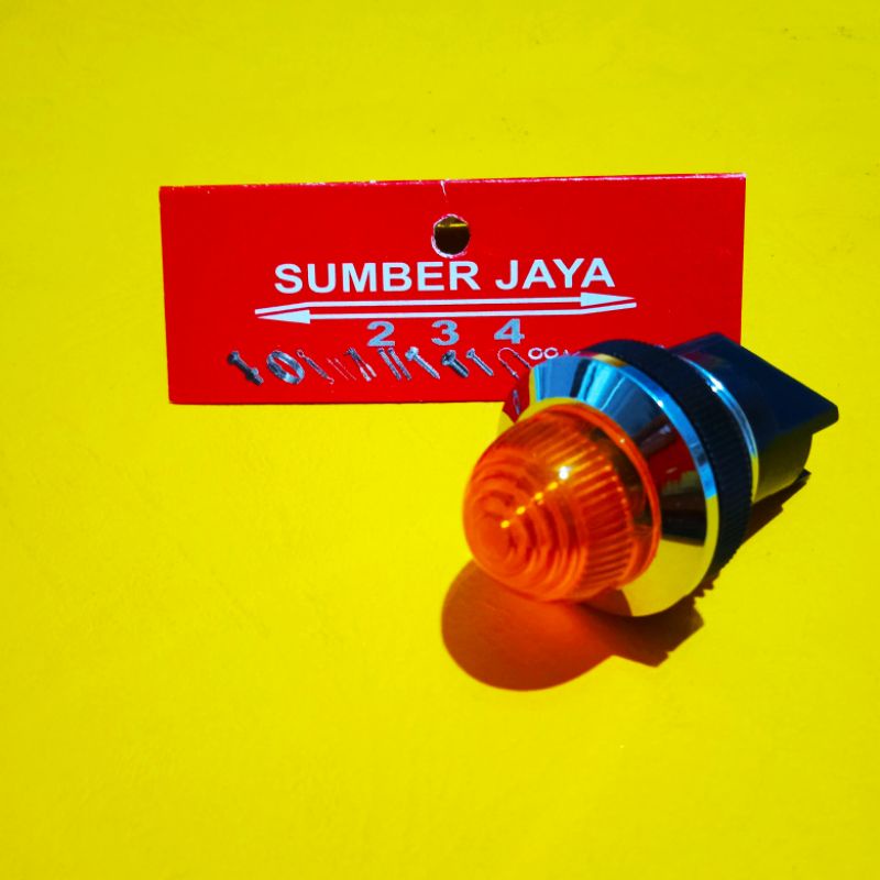 Lampu indikator kuning UFO 240 V / indicator light singnal  / pilot lamp  TERMURAH