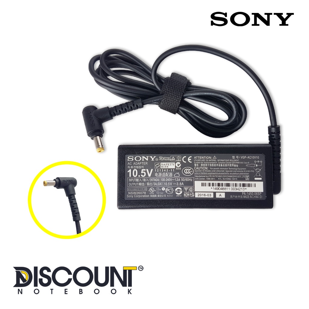 Adaptor Charger Laptop Sony SVP132A1CL SVD1321Z9EB SVD1322X2EW (10.5V 3.8A) (4.8x1.7)