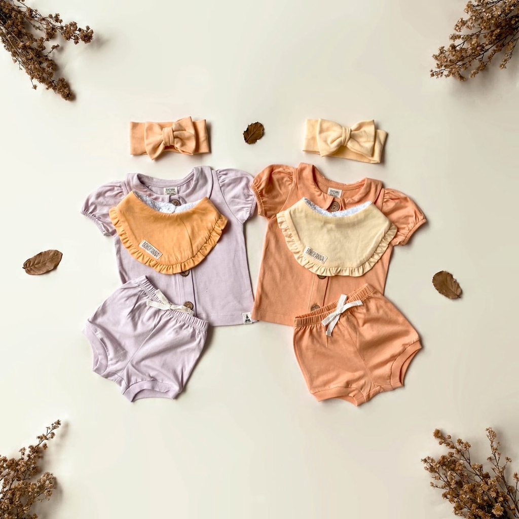 Baju Bayi Setelan Anak Perempuan Newborn 6 Bulan 1-2 Tahun Bohopanna Bae Girl