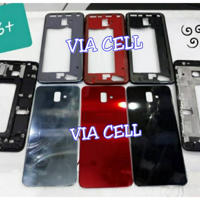 Housing Casing Kesing Fullset Samsung J6 PLUS J610 Housing Kessing J6+ Original