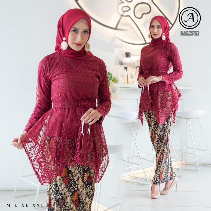 KEBAYA SAHARA // BAHAN TILLE BORDIR MUTIARA PREMIUM // BAJU PESTA // BAJU WISUDA // KEBAYA MODERN // By Assyifa Kebaya