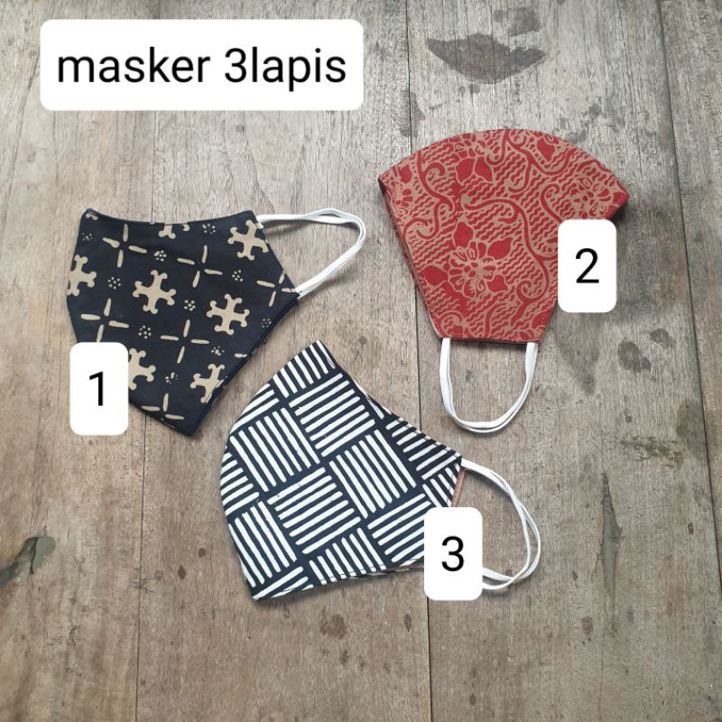 masker batik 3lapis