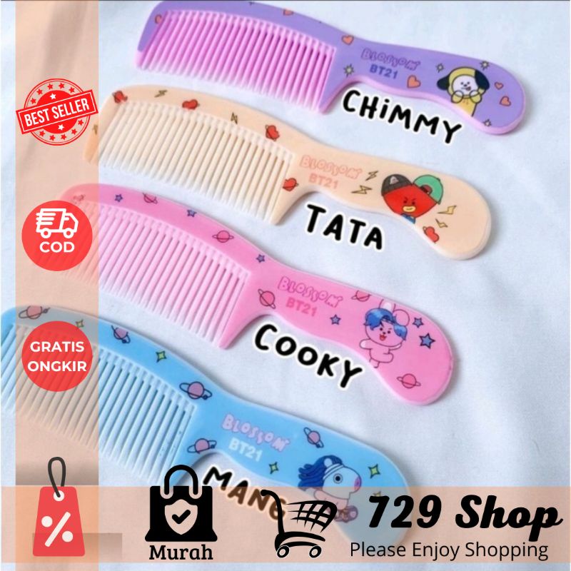 Sisir Kecil Karakter Lucu Korean Style Import Best Seller