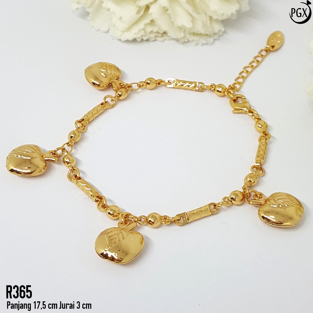 PGX Gelang Tangan Xuping Wanita Perhiasan Lapis Emas Aksesoris Fashion Premium - R365