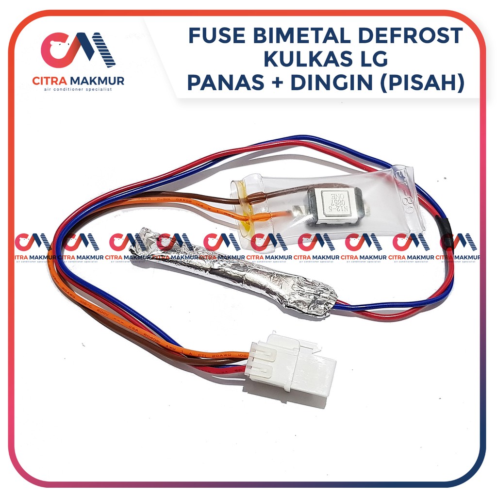 Defrost Bimetal Fuse Double Pisah Kulkas Dobel Panas dan Dingin LG semua merk