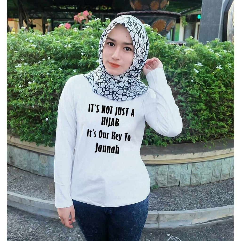 Jual KAOS CEWE ITS NOT HIJAB PANJANG OBLONG CEWE | Shopee Indonesia
