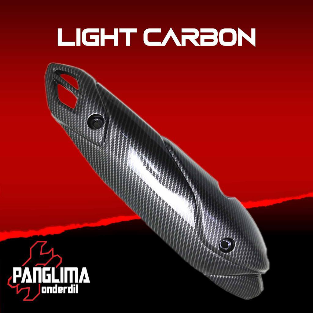 Pelindung Knalpot NMAX-N Max New 2020 Hitam-Light-Karbon-Black Carbon Cover Tutup-Penutup-Tameng Kenalpot-Muffler-Exhaust