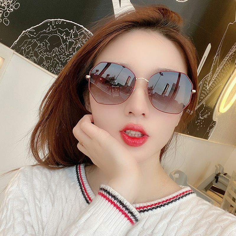 Kacamata Hitam Wanita GF27 Gaya Fashion Oversized Frameless Women Sunglasses ACC