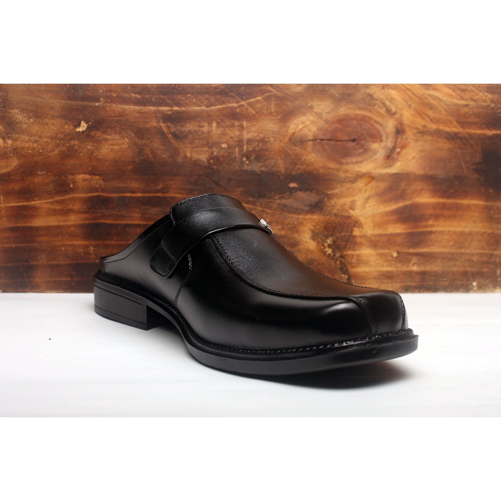 Sandal Sepatu Pria Kulit Asli Rasheda VL 02 Selop Tutong Bustong