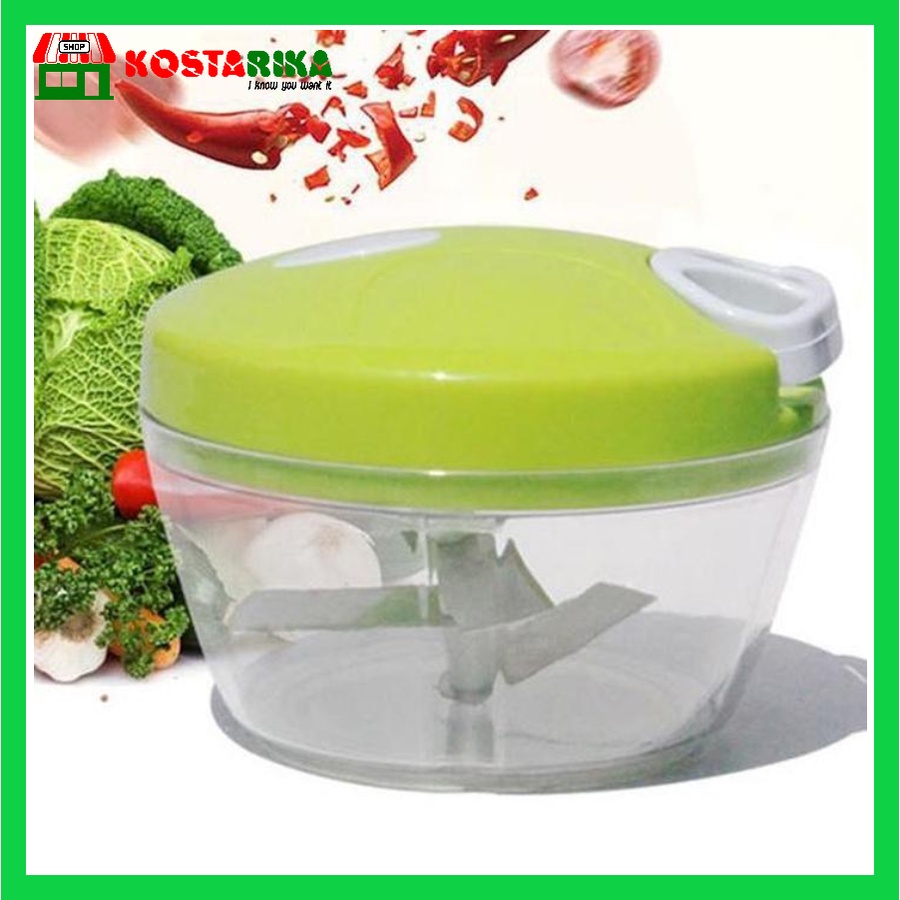 KOSTARIKA Speedy Chooper Blender Tarik Manual Pemotong Daging Bawang Buah dan Sayuran YG 708