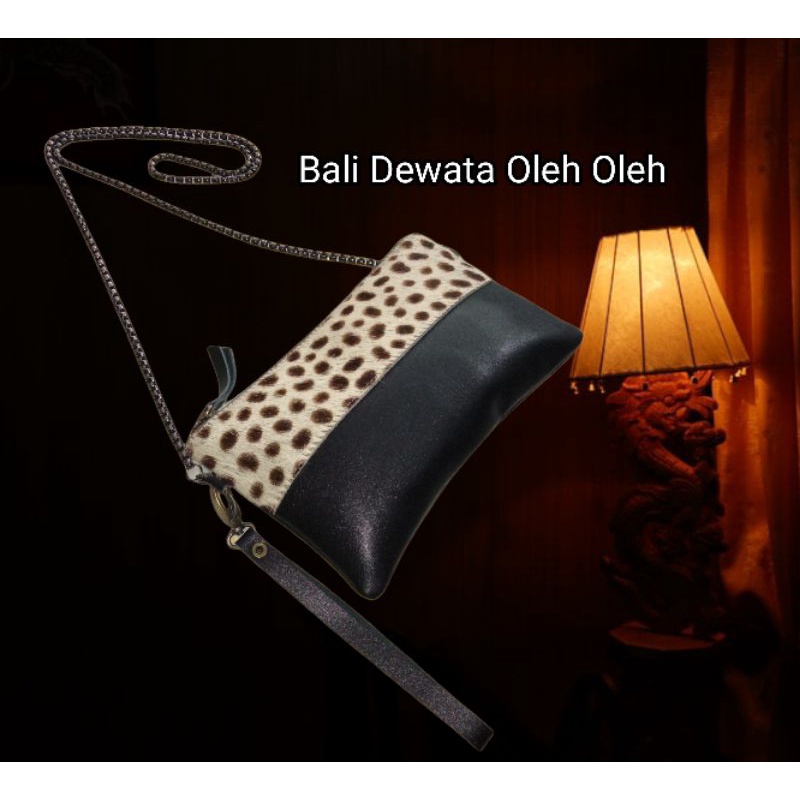 Domsel bulu || Dompet HP || Tas HP  bahan kulit Sapi