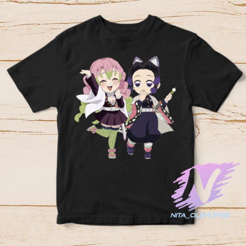 kaos pilar cinta dan shinobu kaos anak anime demon slayer