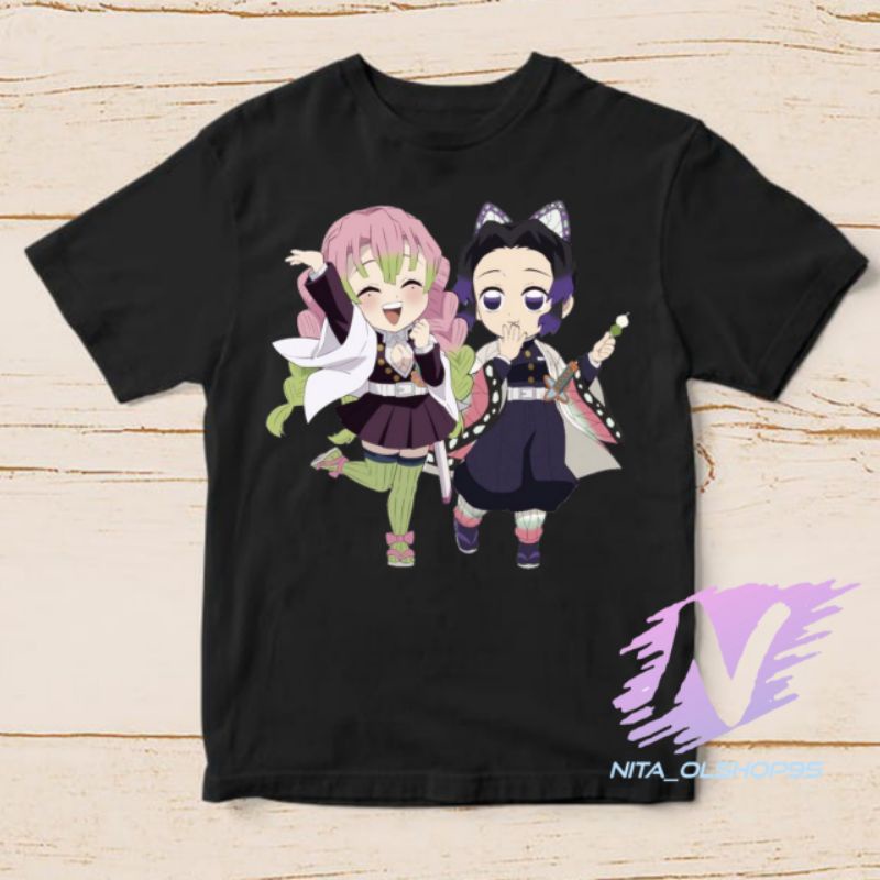 kaos pilar cinta dan shinobu kaos anak anime demon slayer