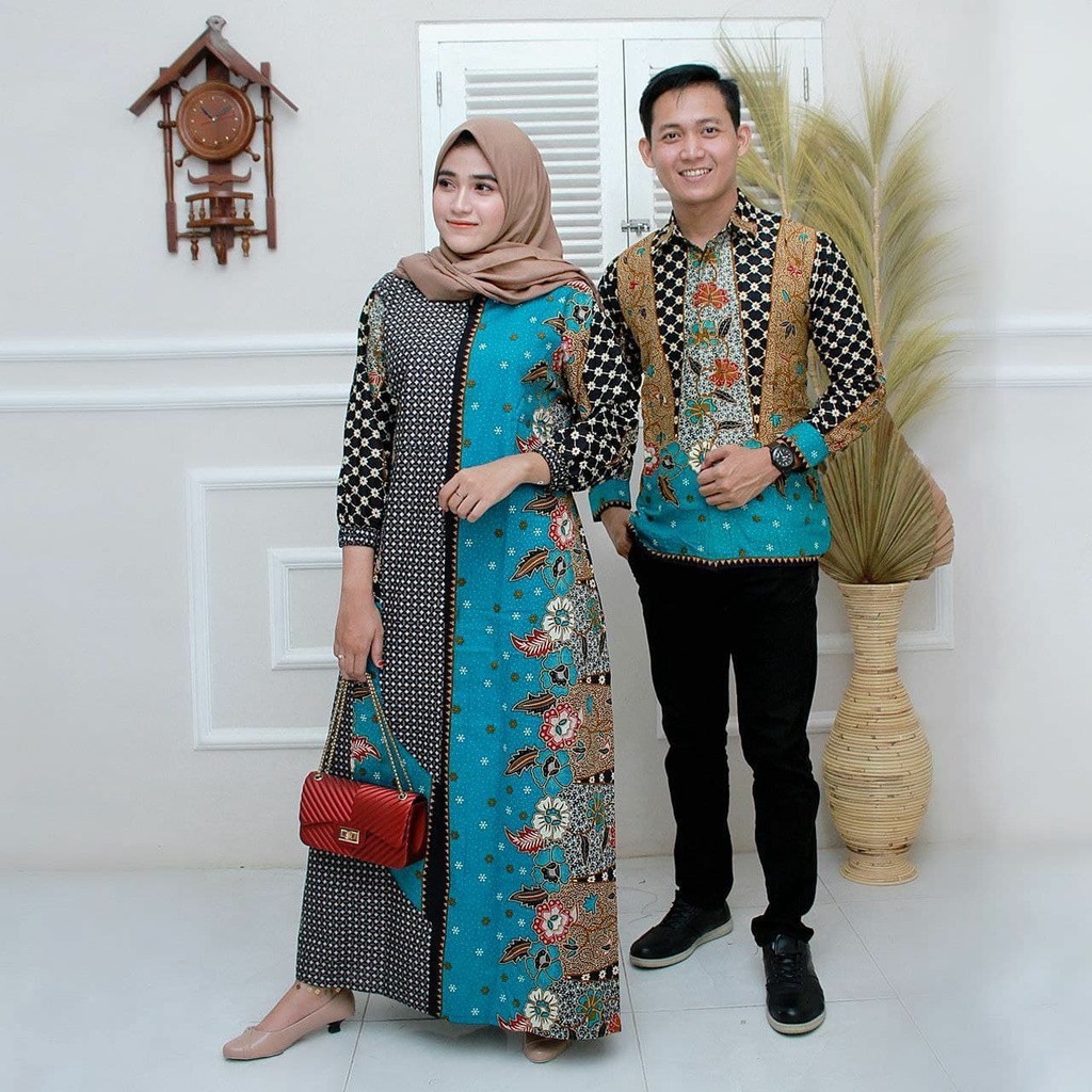 batik couple sarimbit terbaru - gamis batik - kapelan batik terbaru - couple batik terbaru