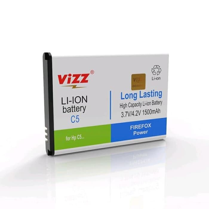 Vizz Double Power Battery Batre Baterai Vizz Cross Evercoss C5