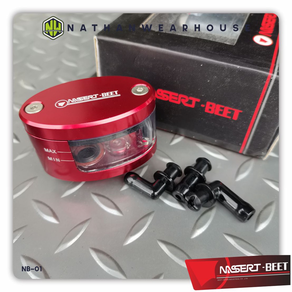 Tabung Minyak Rem Fluid Cap Oil Cup Full CNC Nassert Beet Replika Rizoma R15 R25 Ninja 150 250 CBR ZX25R NB01