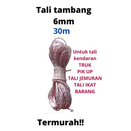 Tali Tambang Qirup 6mm 30m Tali tambang Tampar