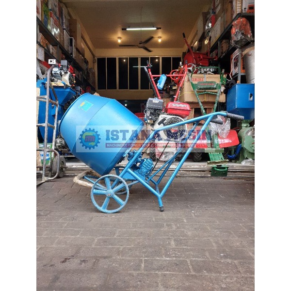 MESIN PENGADUK SEMEN PORTABLE MOLEN MINI TIGER 125L COMPLETE MESIN