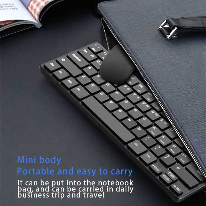 TG-BA Kimsnot Wireless Keyboard Mouse Combo Ergonomic 64 Keys 2.4GHz KM911