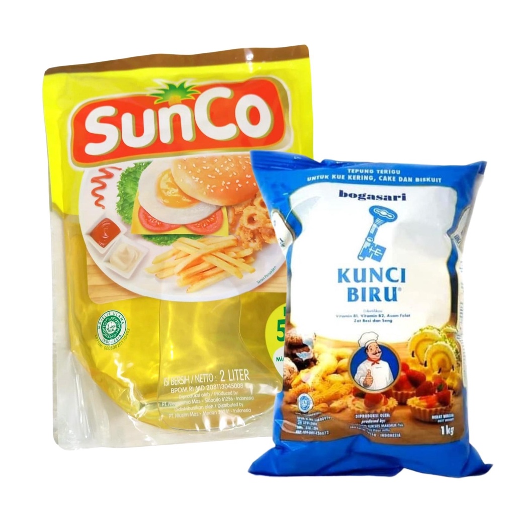 

Paket Sembako Minyak Sunco 2L Refill + Tepung Terigu 1kg Lebih Hemat