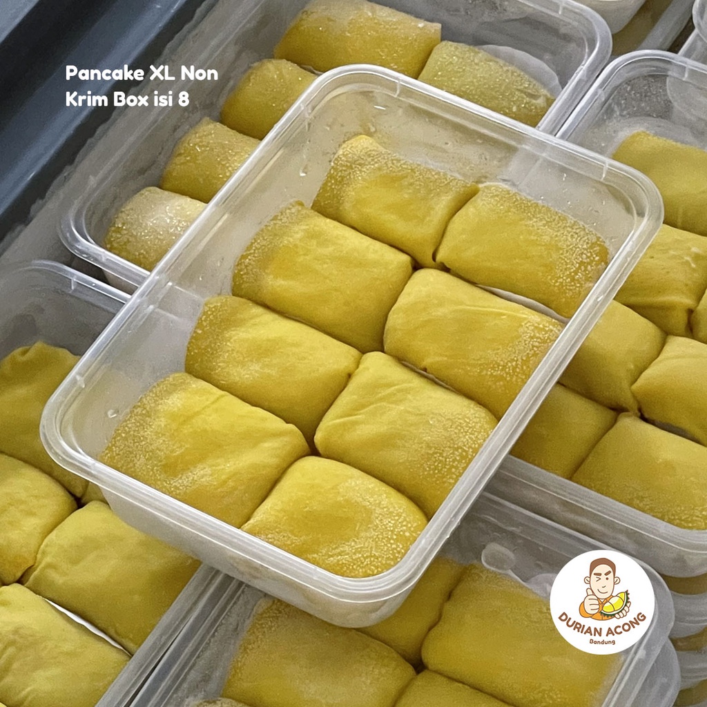 

Pancake Durian Non Krim box isi 8 - Tanpa Krim Asli Medan