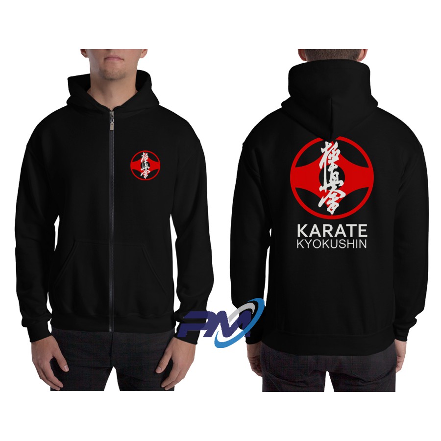 Jaket Hoodie Zipper Kyokushin Karate