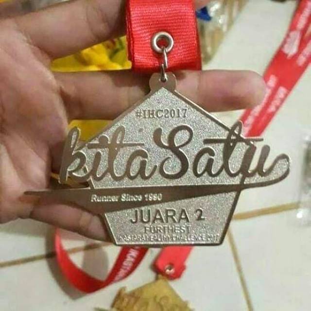 

2mm dua muka plus tali custom