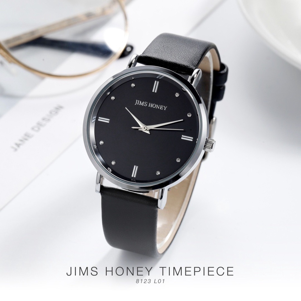 Jims Honey - Jam Tangan Wanita Kode 8123-8123L01 BLACK