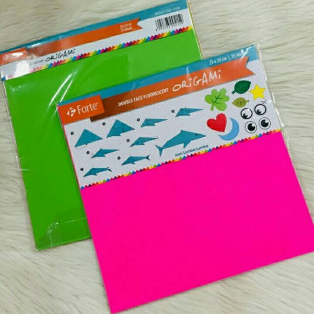 

Kertas Lipat Origami Forte Double Side 25x25cm isi 25 lembar