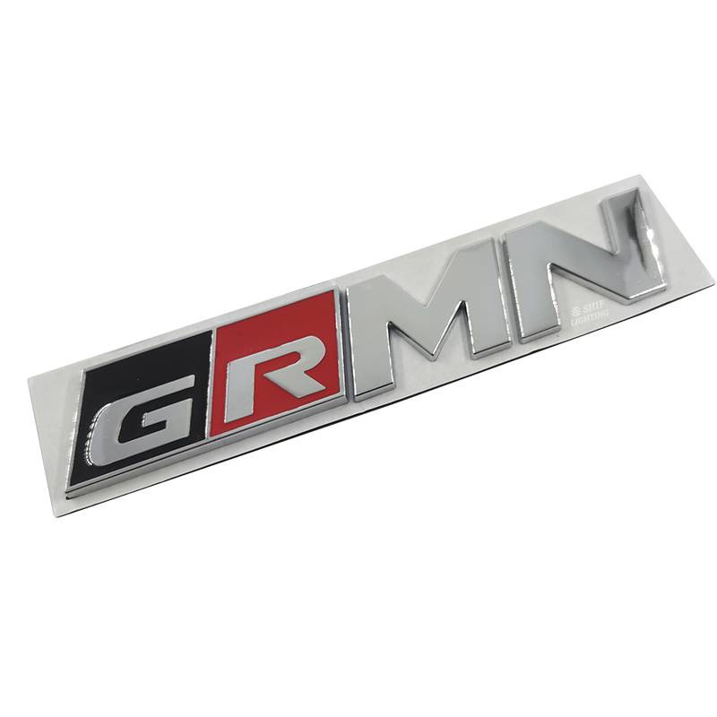 1 X Metal GR MN GR SPORT Logo Car Auto Rear Trunk Emblem Sticker Decal Badge Replacement For TOYOTA GR Sport