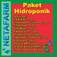 Paket Hidroponik Sistem Wick 12 lubang