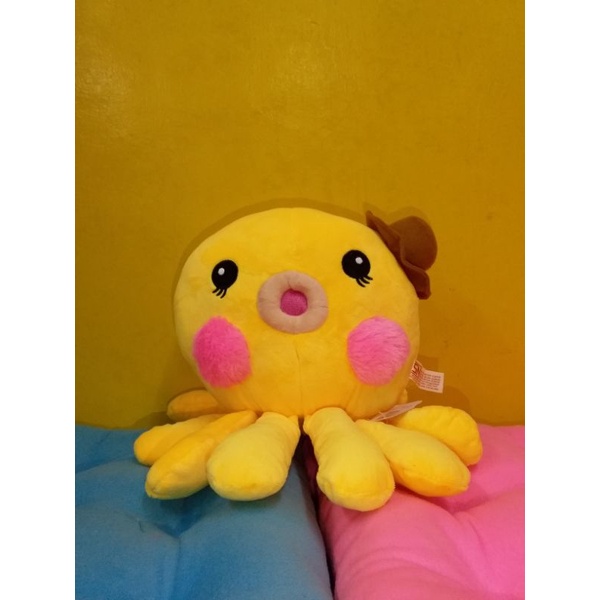 Boneka Gurita Topi Ukuran Sedang Hadiah Kado Gift Lucu Lembut Halus