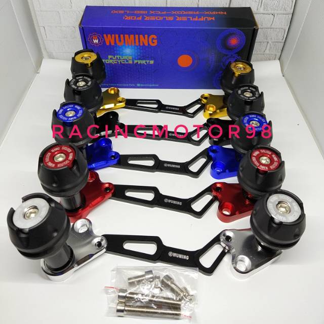 Jalu pelindung knalpot Yamaha nmax 155 wuming frame slider nmax wuming