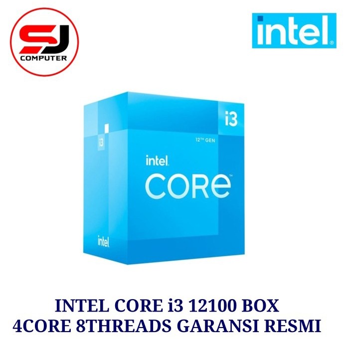 Processor Intel Core i3 12100 4 Core 8 Thread LGA1700 Alder Lake Processor 12100