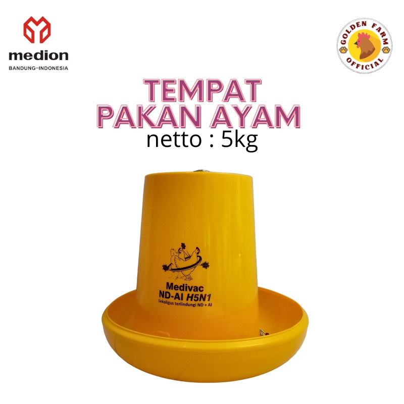 TEMPAT PAKAN AYAM 5KG medion