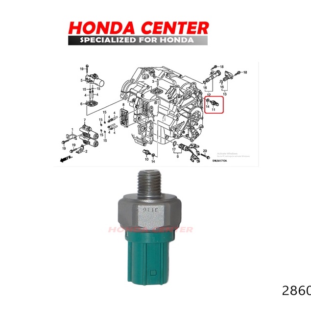 sensor switch selenoid matik at oil pressure tekanan tinggi crv stream accord odyssey civic 2002 2003 2004 2005 2006 2007 2008 2009 2010 2011 2012