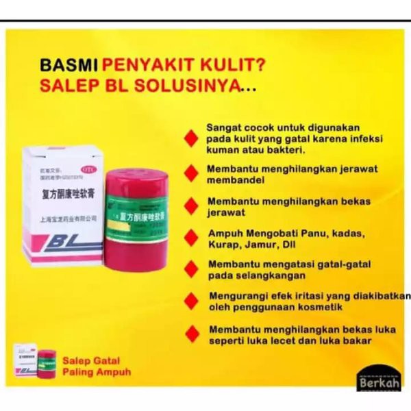 Salep BL Original Solusi Gatel Alergi, Panu, Kadas, Kurap, Jamur, KutuAir, Bisul  100 % Original-3