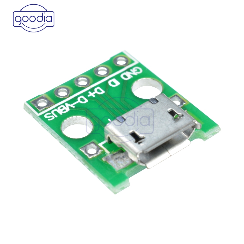 ✫〖ready to ship/COD〗✫ Set 2Pcs Adapter Converter Micro USB to DIP 5pin Female 2.54mm
