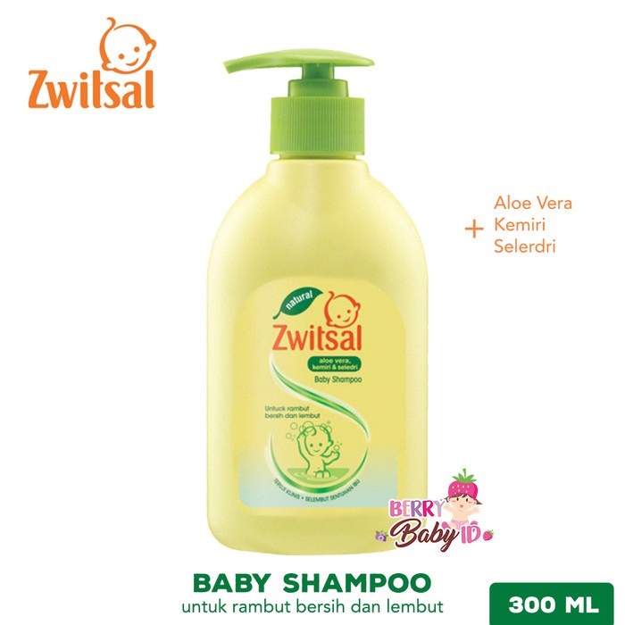 Zwitsal Natural Baby Shampoo Shampo Bayi Anak Hypoallergenic 300ml Berry Mart