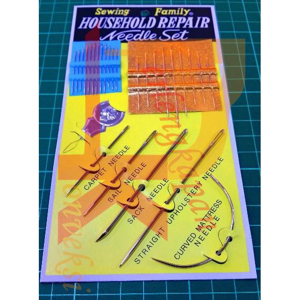 25Pcs Set Jarum Jahit Tangan, Karung, Terpal/ Jarum Jahit Lengkung