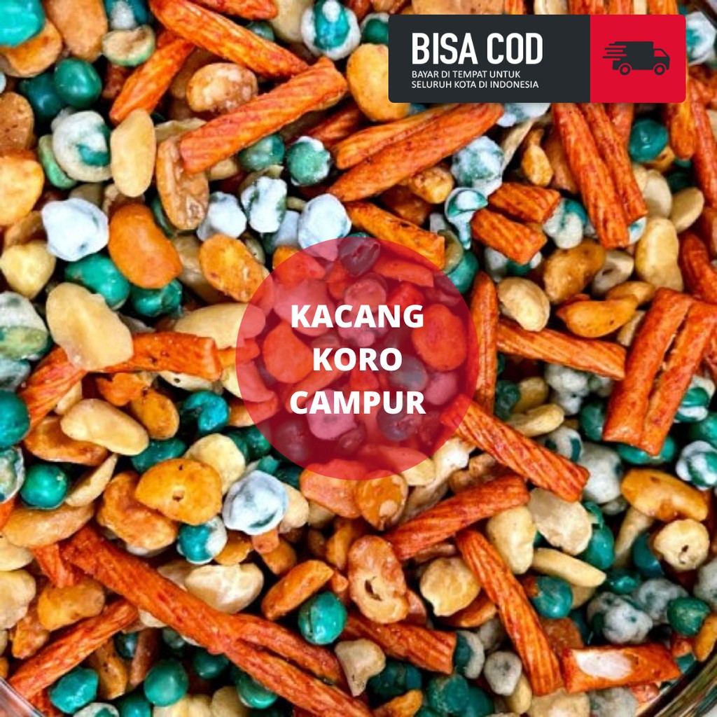 

KACANG KORO CAMPUR/GURIH RENYAH DAN ASIN/SNACK KILOAN/250GR