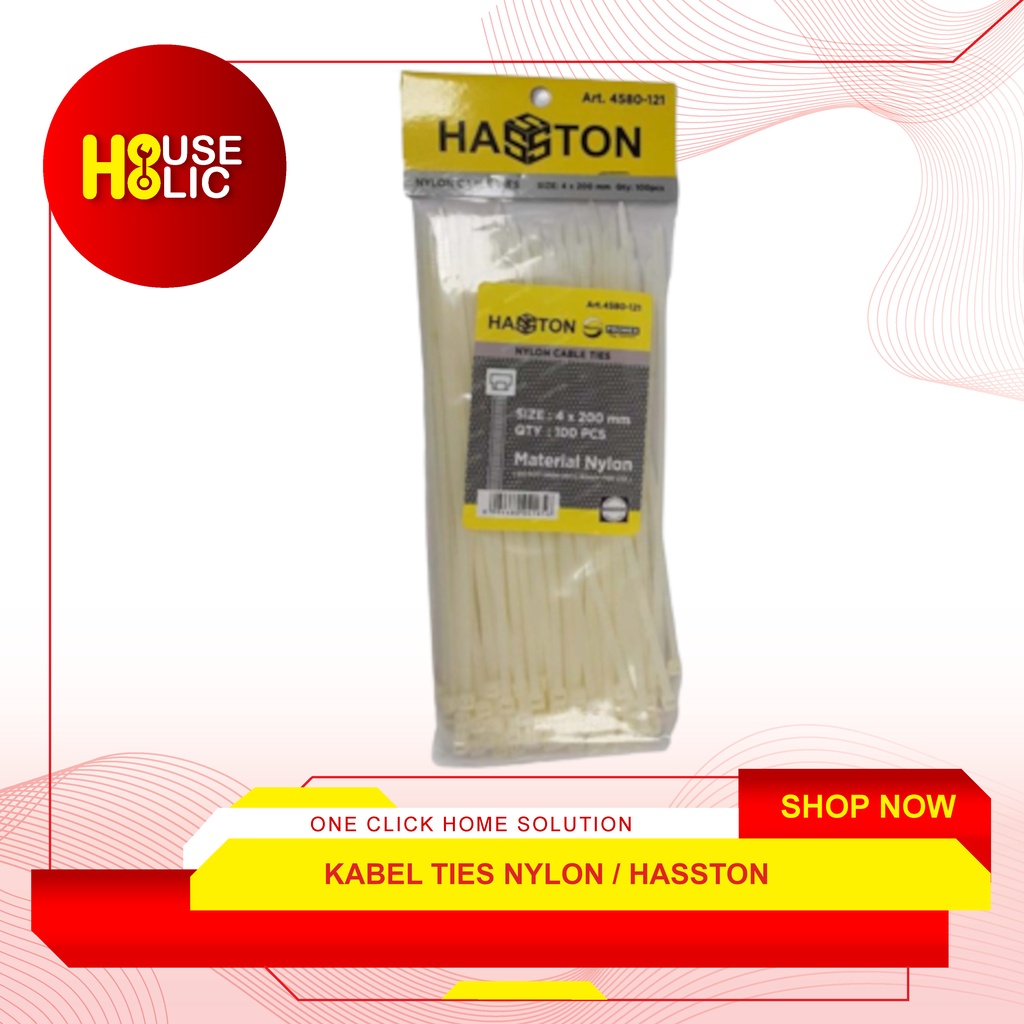 Nylon Cable Ties 20 Cm / Kabel Tie Cabel Tis 20cm / Klip Kabel Hasston