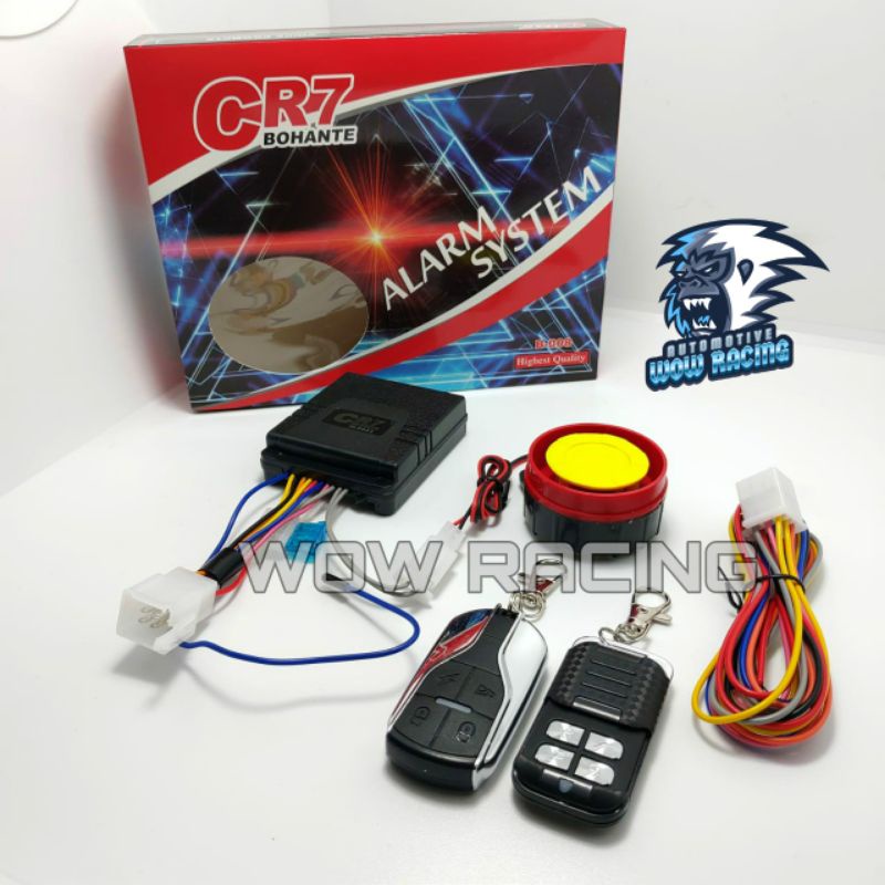 Alarm Motor CR7 Bohante / Alarm System CR7 Universal Motor Multifungsi