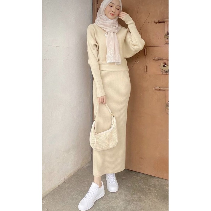 SPAN RAJUT PANJANG WANITA / SPAN KNIT  WANITA