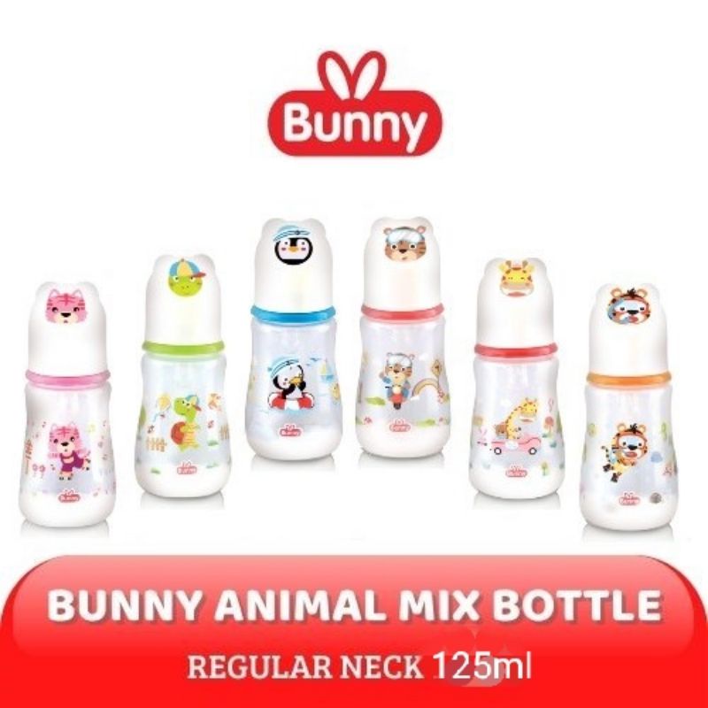 Botol Susu Bayi Lusty Bunny Wide Neck Karakter lucu 125ml-250ml