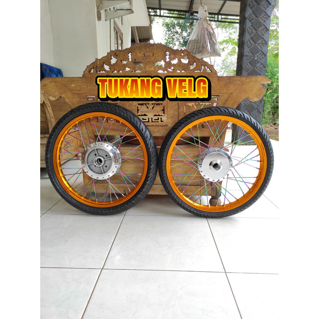 Sepaket velg jari jari Vixion new atau Vixion old lama full set plus ban