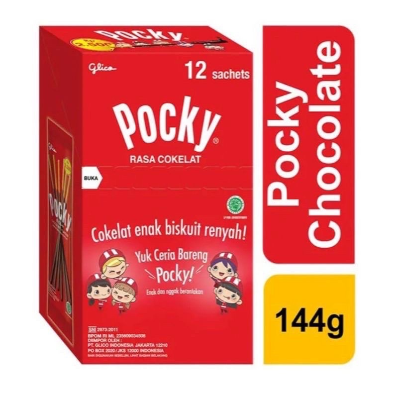 

GLICO POCKY SACHET BOX ISI 12 SACHET / GLICO POCKY SACHET PAK ISI 12 MURAH BANDUNG